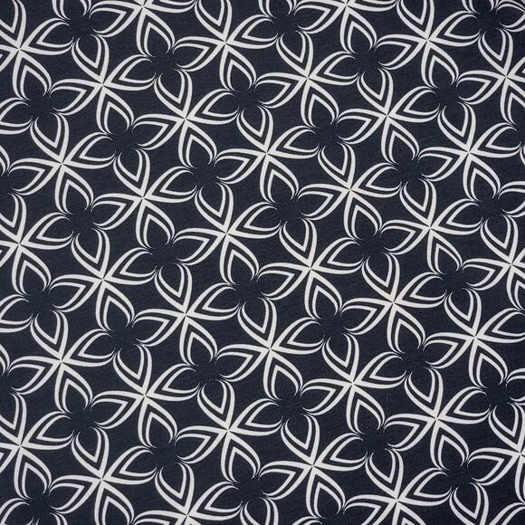 LuLaRoe Irma Tunic XXS Black White Geometric Floral Dolman Top High Low Hem - Picture 3 of 8
